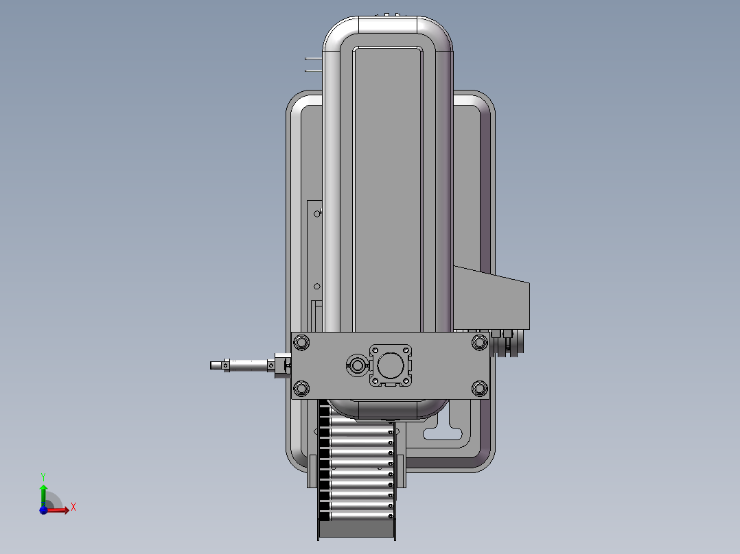 半自动钻孔机前视图