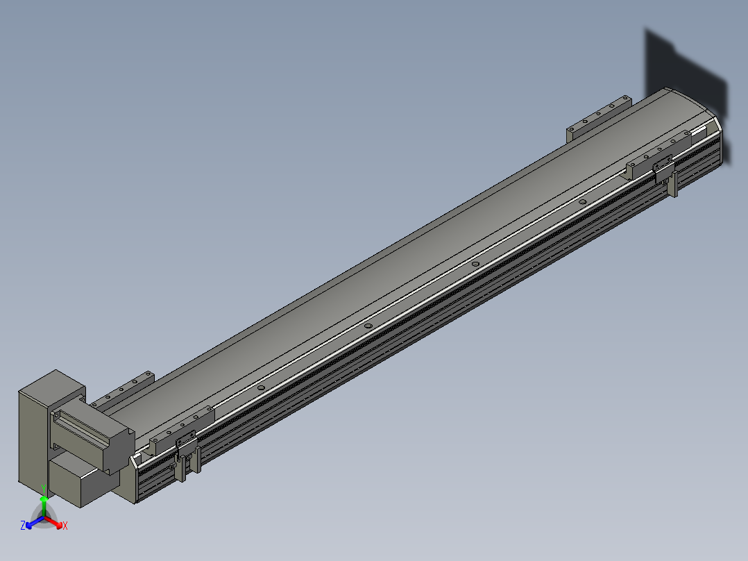 直线模组WG-LHB12-S850-LU设计图纸正等轴测图