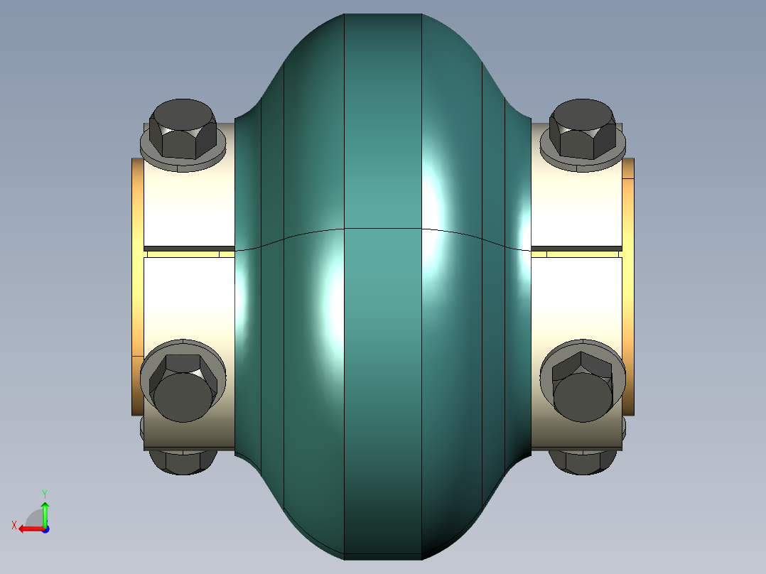 弹性联轴器3后视图