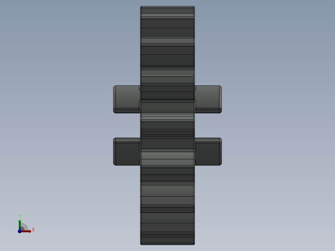 4019 OldGray Technic Gear 16 Tooth.SLDPRT前视图