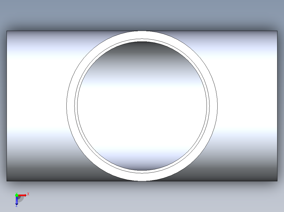 CPVC管件01-Sch80_Tee_SxSxS_9801-100_10in俯视图