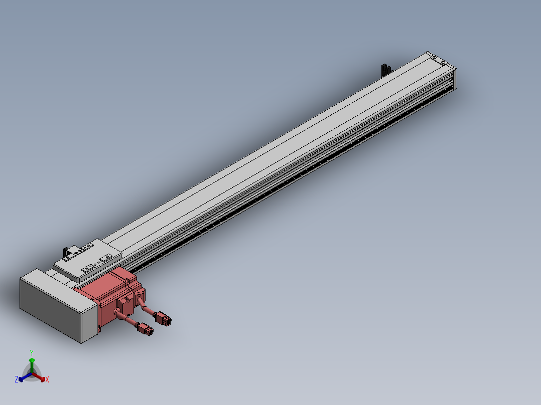 精密模组MY60-T10-700L-BL-P20B-C4-C正等轴测图
