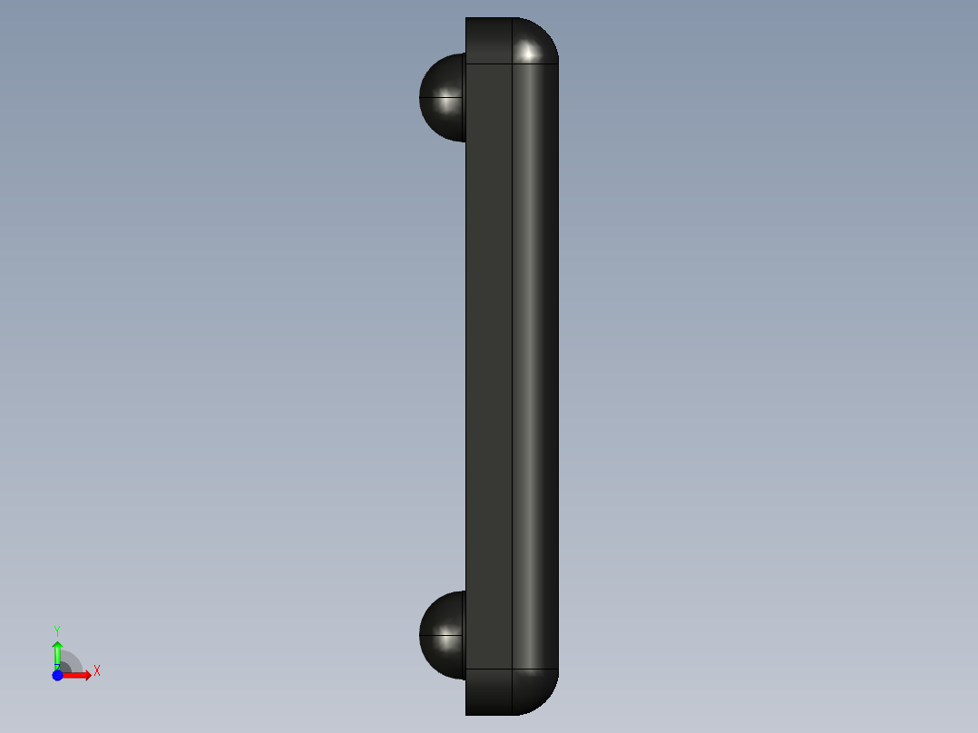 型材-BR 30X30 COVER CAP WITH HOLE KJN503143前视图