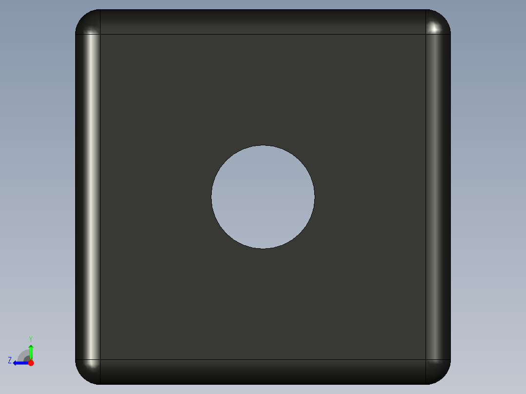 型材-BR 30X30 COVER CAP WITH HOLE KJN503143右视图