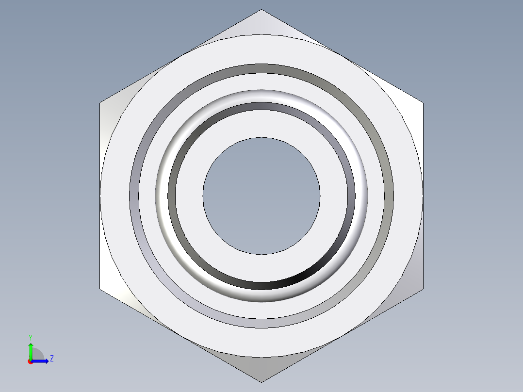 卡套式工业通用硬管接头EO_Distance_piece_adapter_DA12LOMD71左视图