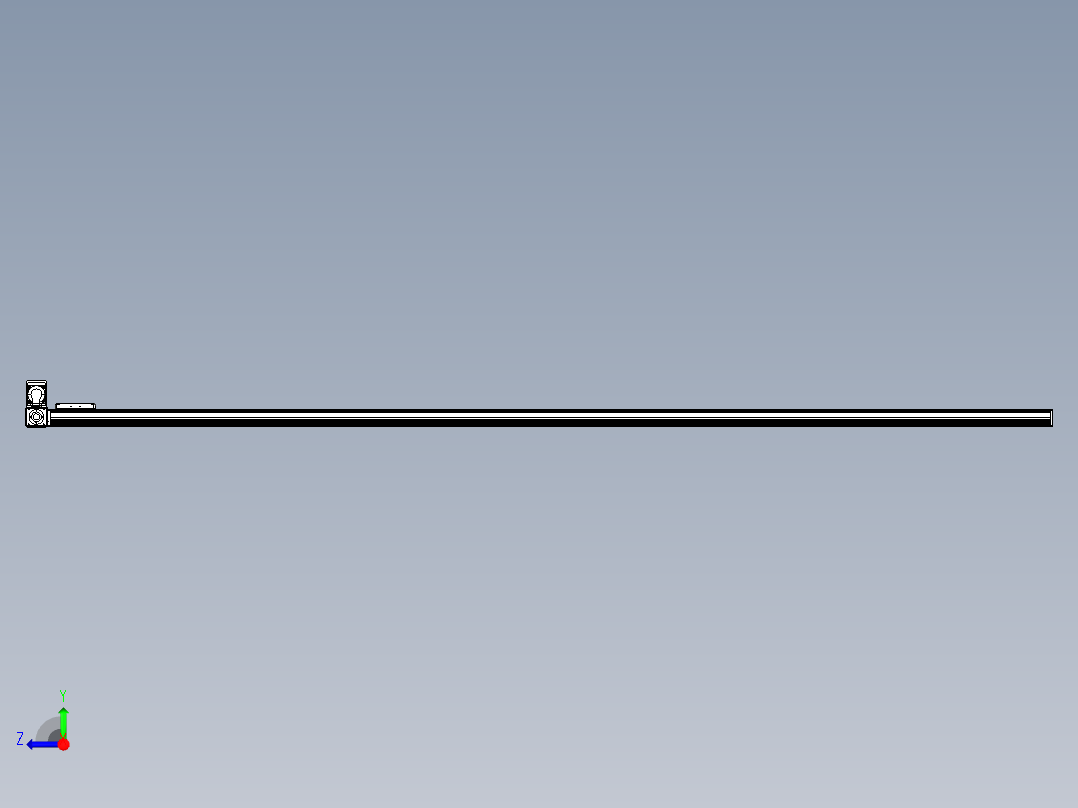 同步带全封闭直线模组TPA-HCB-105D-90-L3050-LU-Y-P20-N3右视图