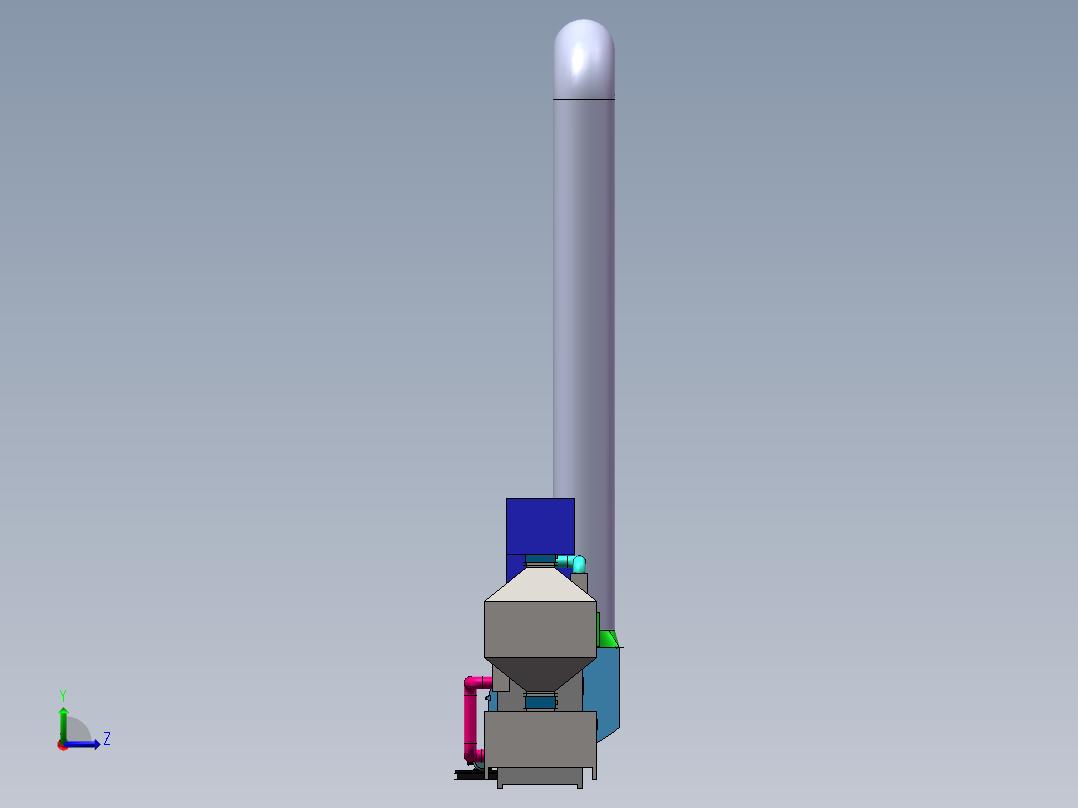 VOCs催化燃烧sw20可编辑左视图