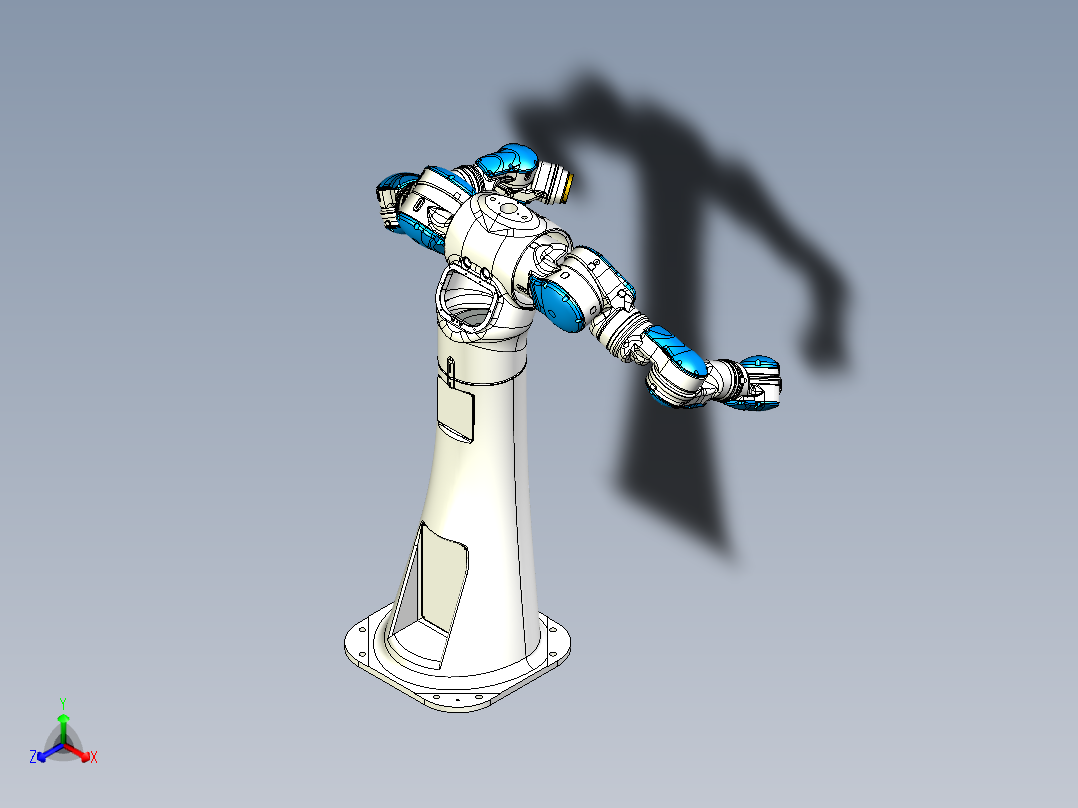 motoman-sda10-robot STP X_T主视图