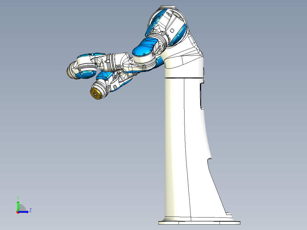 motoman-sda10-robot STP X_T左视图