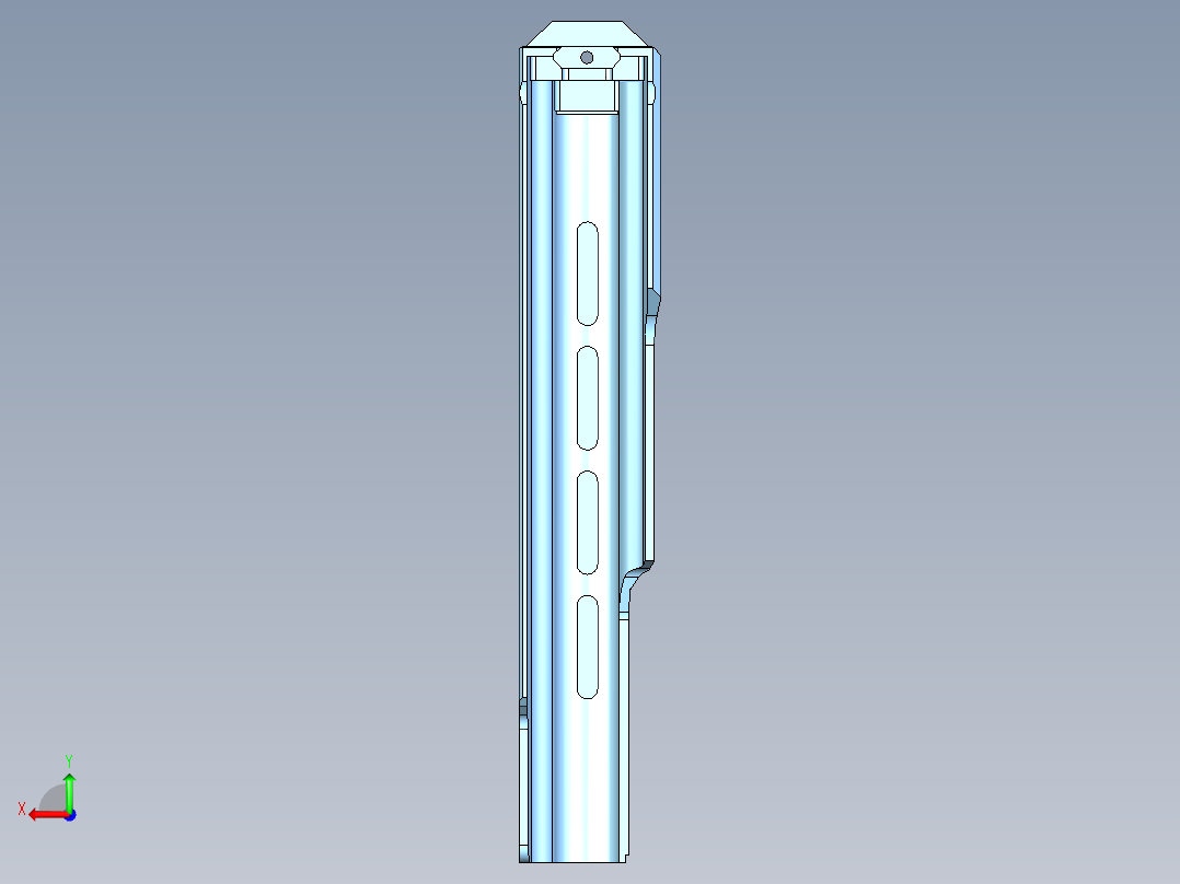 AK-74 的盖子后视图