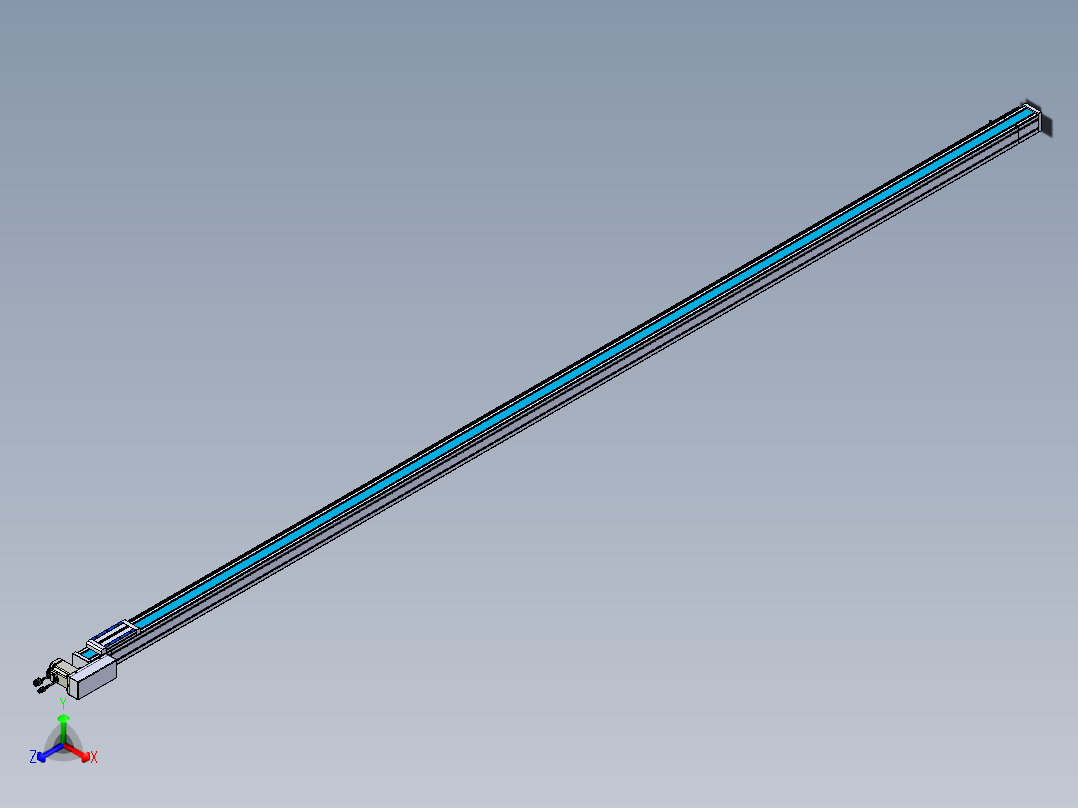 威洛博LB.GB同步带传动--欧规系列LB6A-L65-S3700-BL正等轴测图