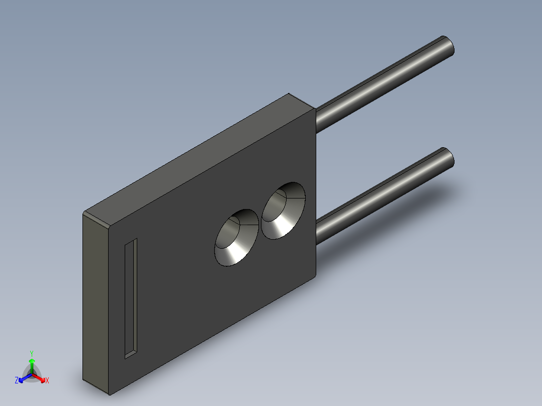 基恩士FU-38S_kc图纸模型正等轴测图