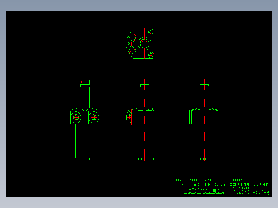 KOSMEKTLA0401-2JR-Q多系列多零件图纸模型