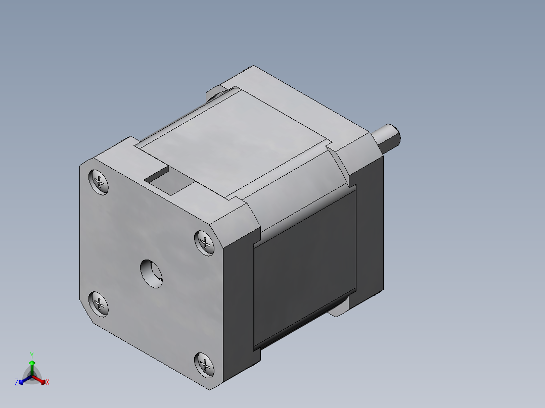 42步进06 0.6N.M正等轴测图