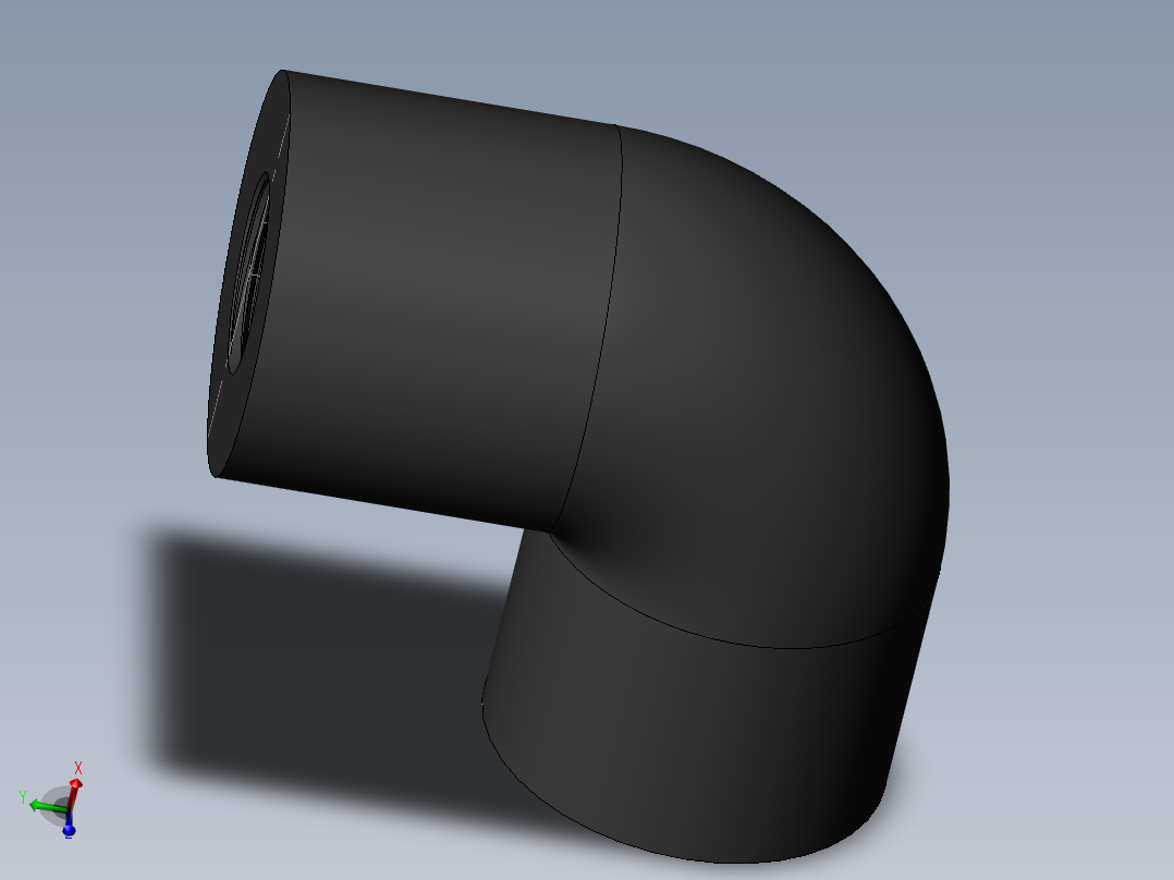 PVC管件-1inx0.5inThread_Elbow