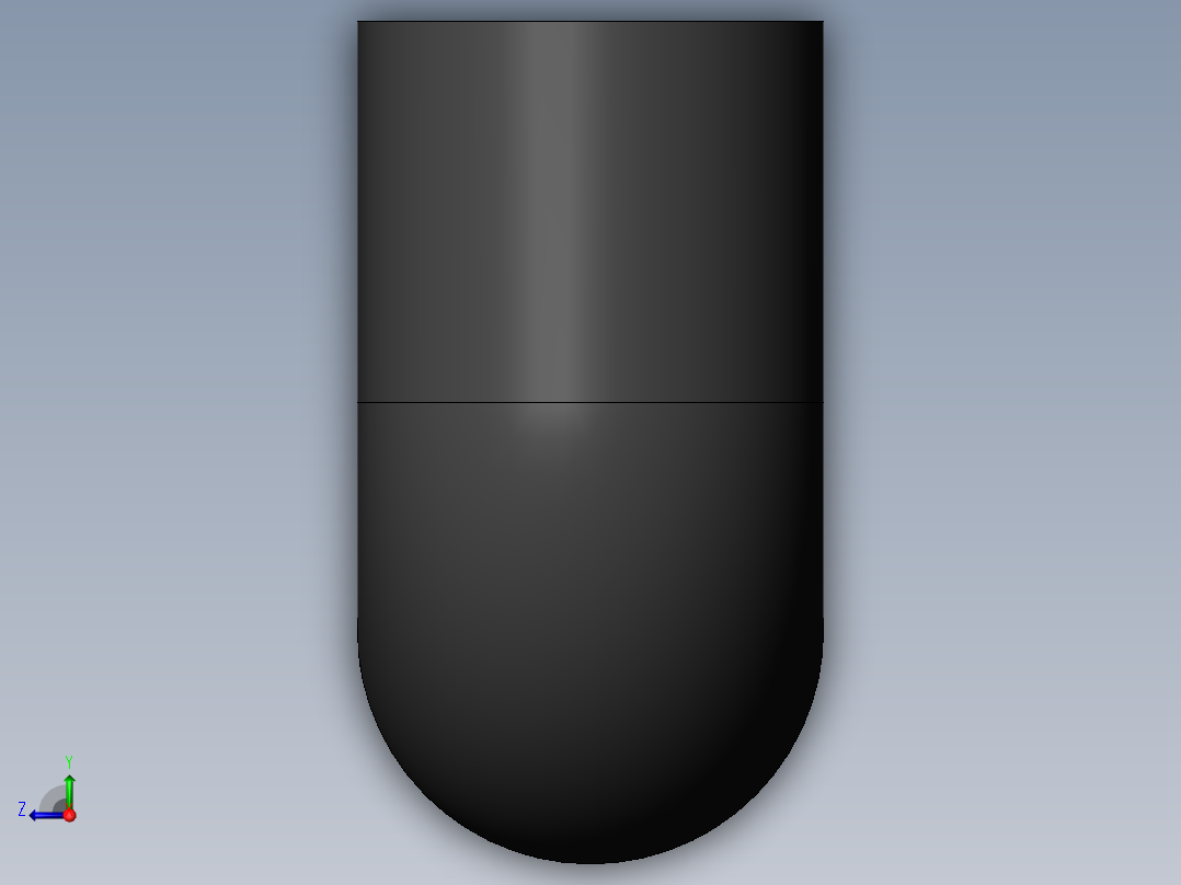 PVC管件-1inx0.5inThread_Elbow后视图