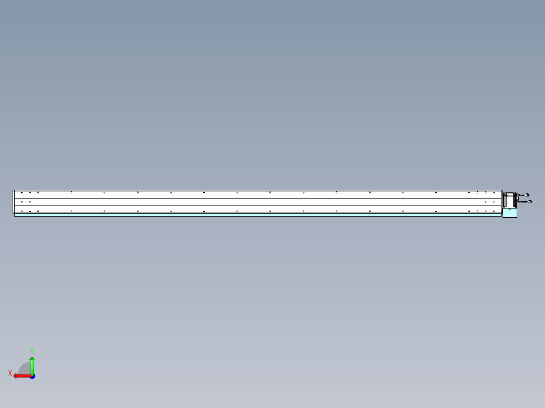 威洛博VBC同步带传动一无尘环境VBC14-L45-S2650-BLD-ZP75-C3后视图