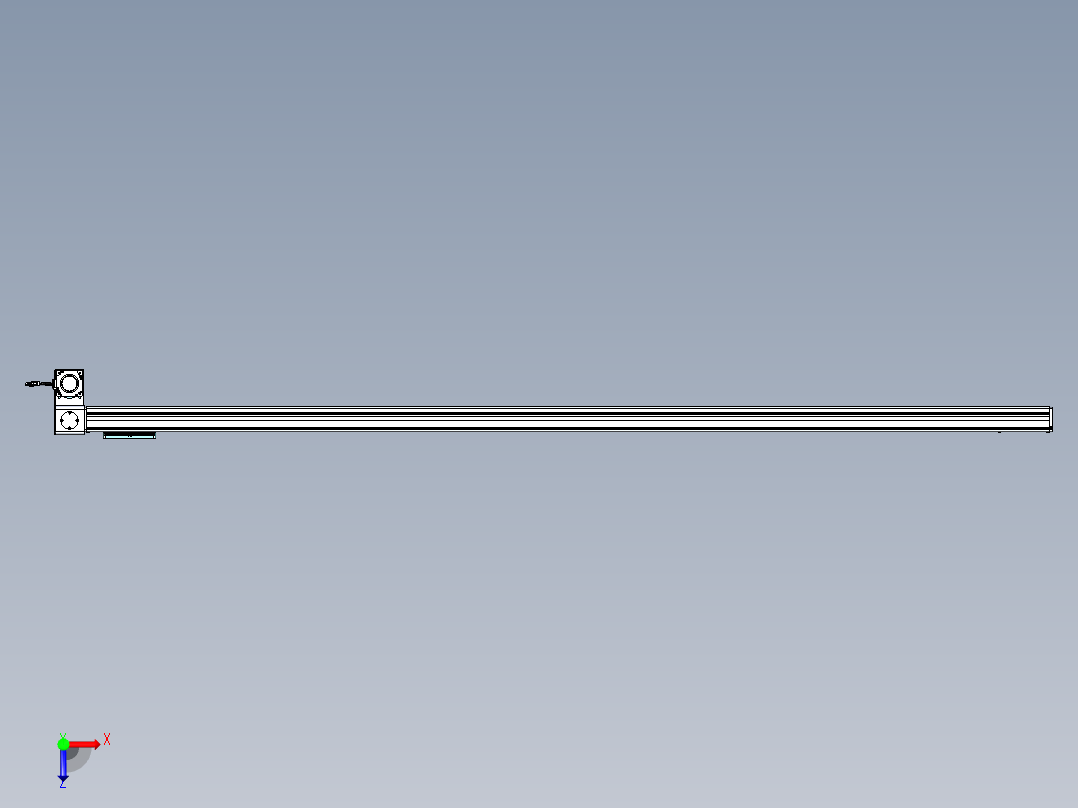 威洛博VBC同步带传动一无尘环境VBC14-L45-S2650-BLD-ZP75-C3俯视图
