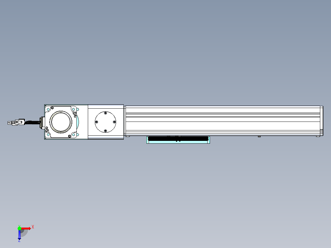 威洛博VBC同步带传动一无尘环境VBC14-L45-S200-BL-ZP75-C3俯视图