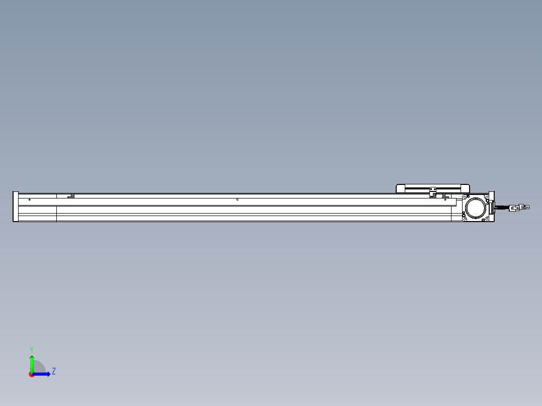 威洛博LB.GB同步带传动--欧规系列LB6A-L130-S800-BR左视图
