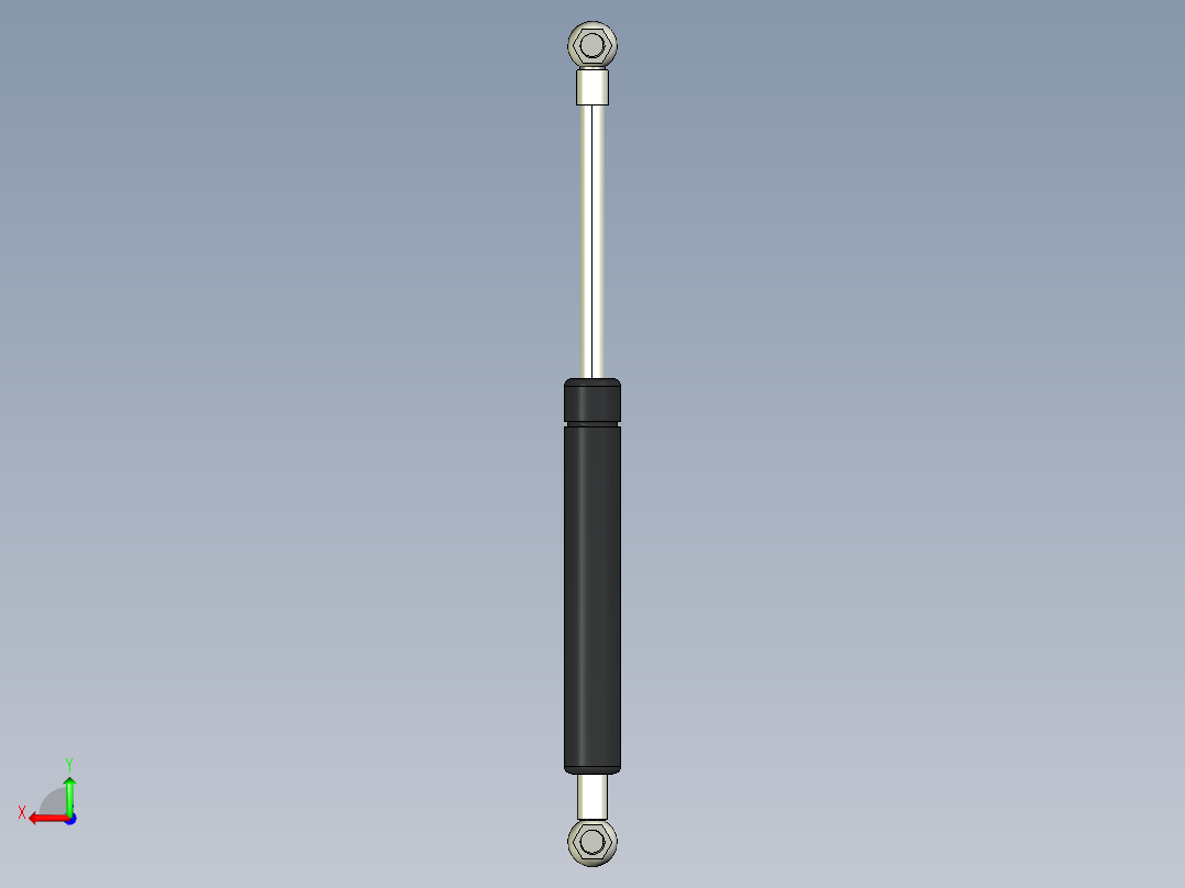 Q气压弹簧B310000038(15KG L260 和尚頭)后视图