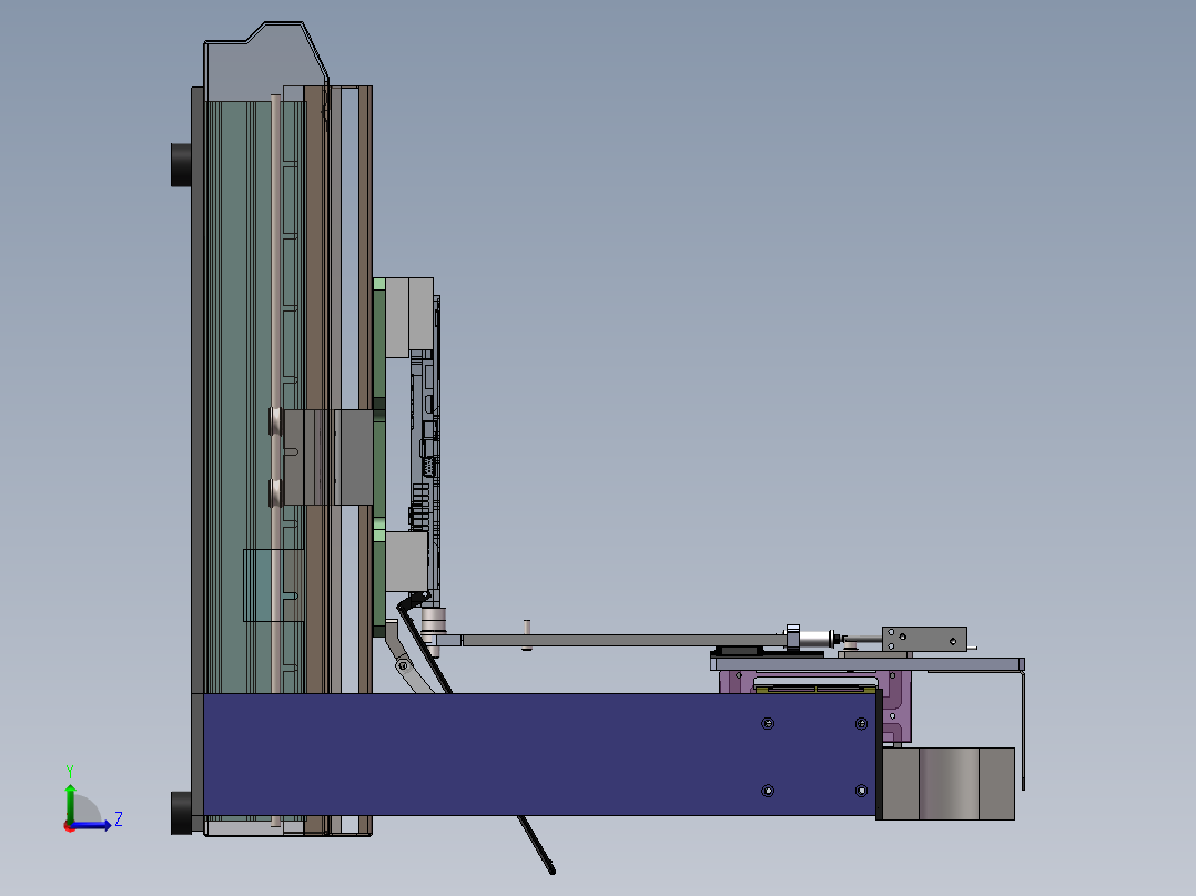 笔记本键盘检测机sw14可编辑左视图