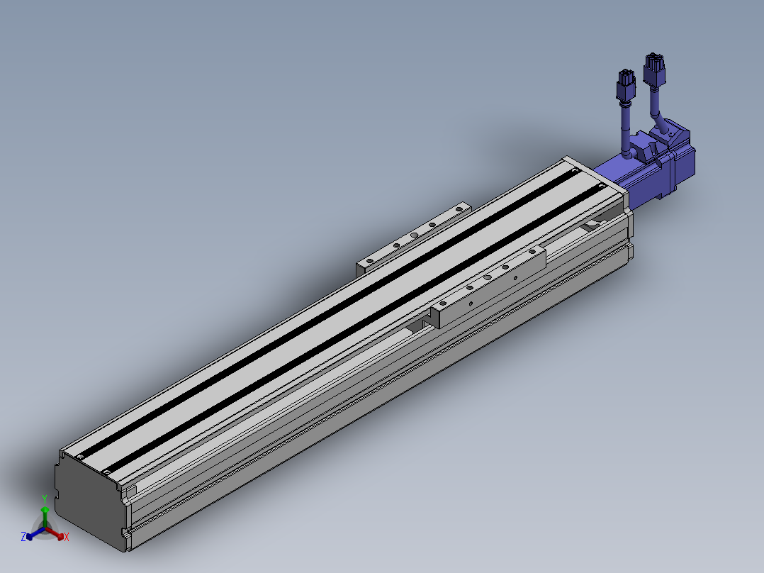 精密模组MY80D-T10-300L-BC-P10B-C4-C正等轴测图
