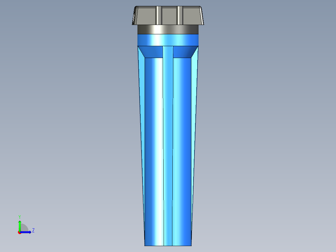精密过滤器建模左视图