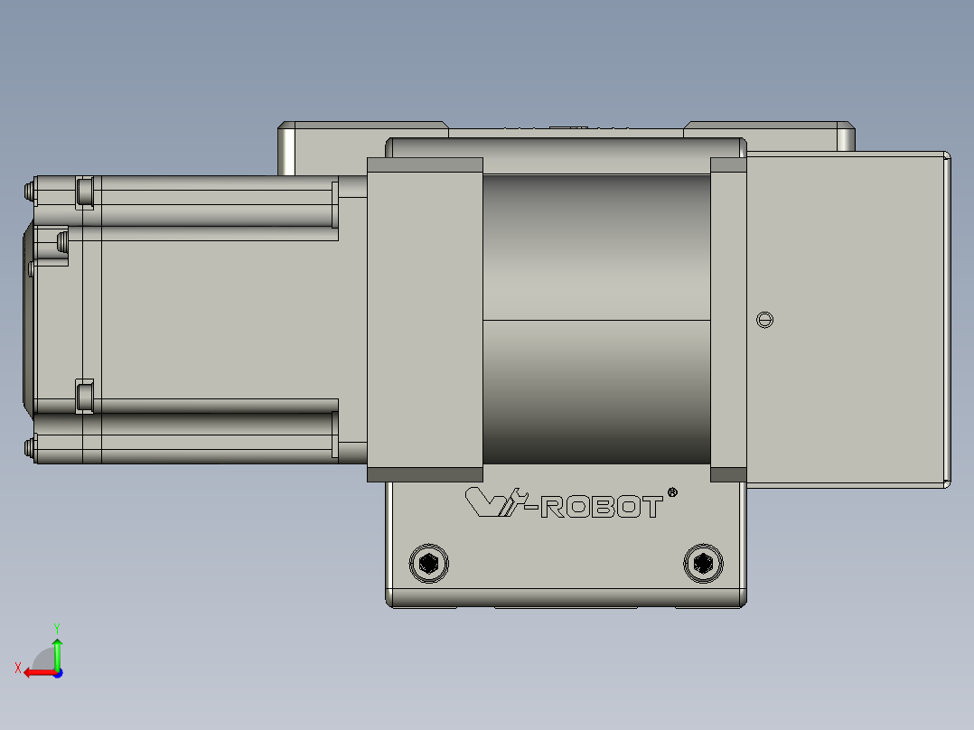 威洛博直线电机模组EB10-L224-S1350-BL-ZP75-MS3-5K后视图