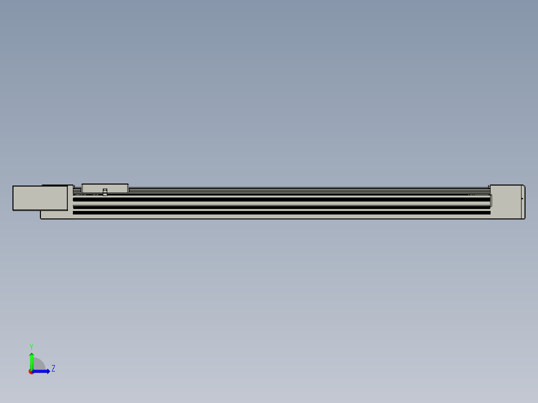 威洛博直线电机模组EB10-L224-S1350-BL-ZP75-MS3-5K左视图