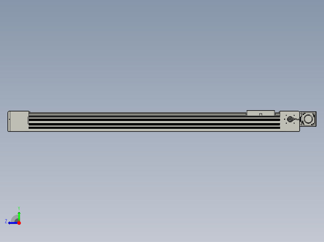 威洛博直线电机模组EB10-L224-S1350-BL-ZP75-MS3-5K右视图