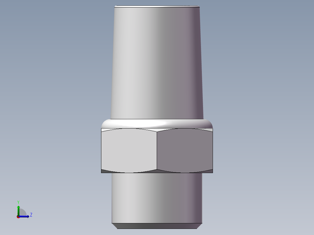 气动接头-消音器BSL01(1分)左视图
