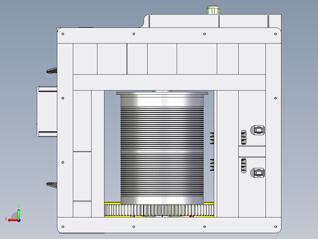 水闸绞车--stp后视图