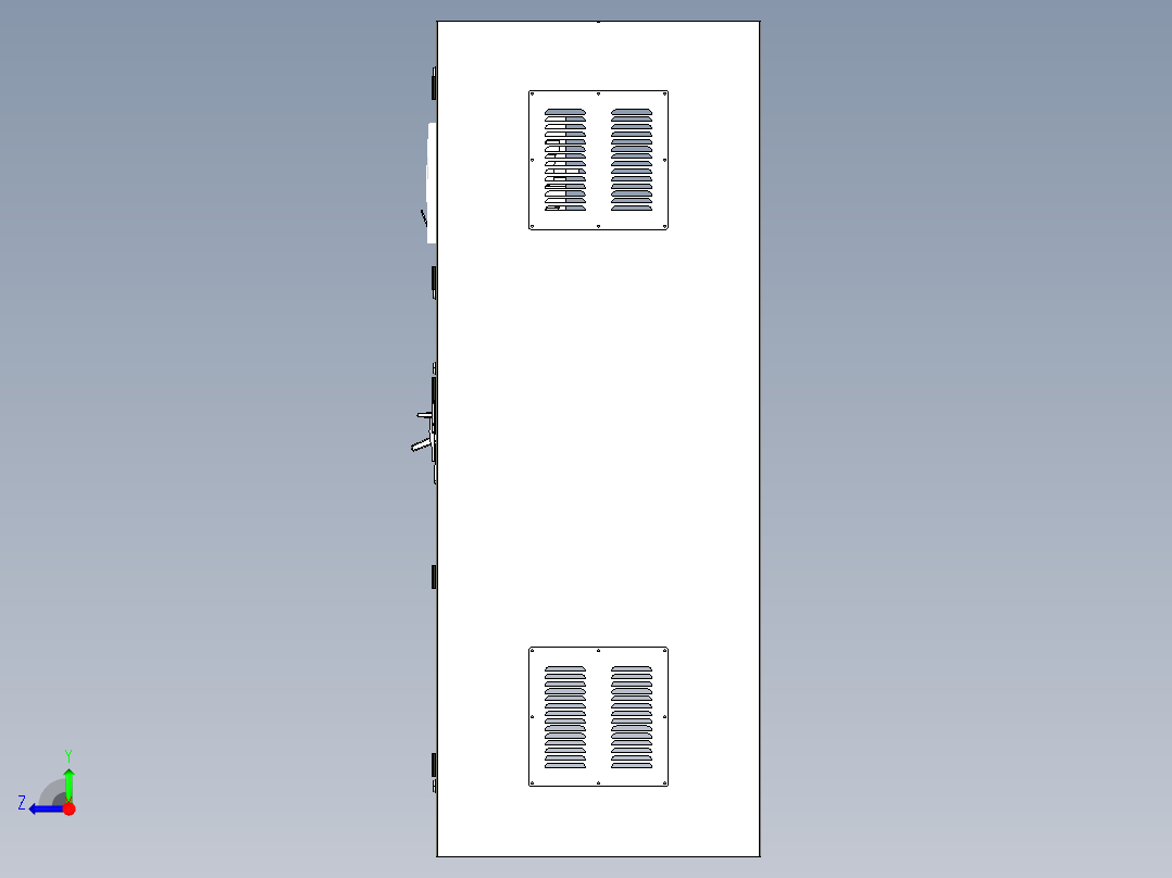 1000KVA变电站配电柜右视图