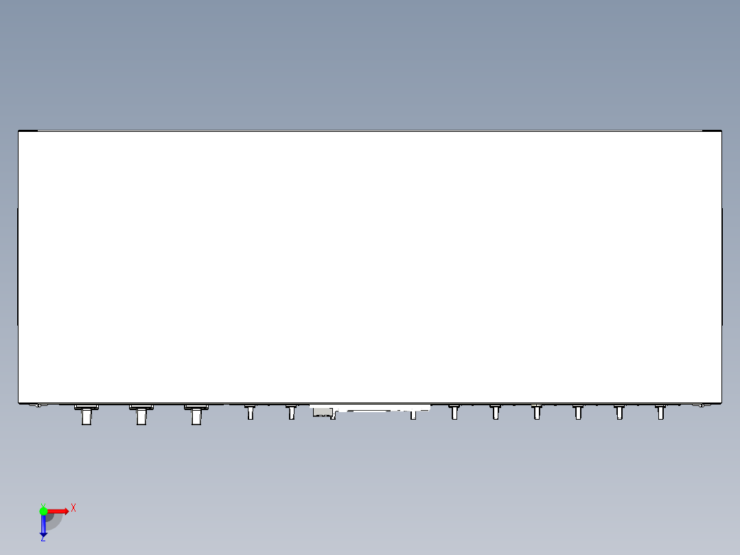 1000KVA变电站配电柜俯视图