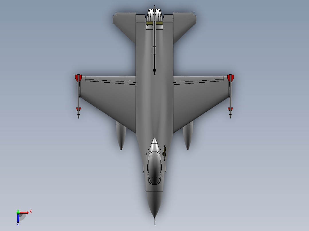 飞机1 (19)俯视图