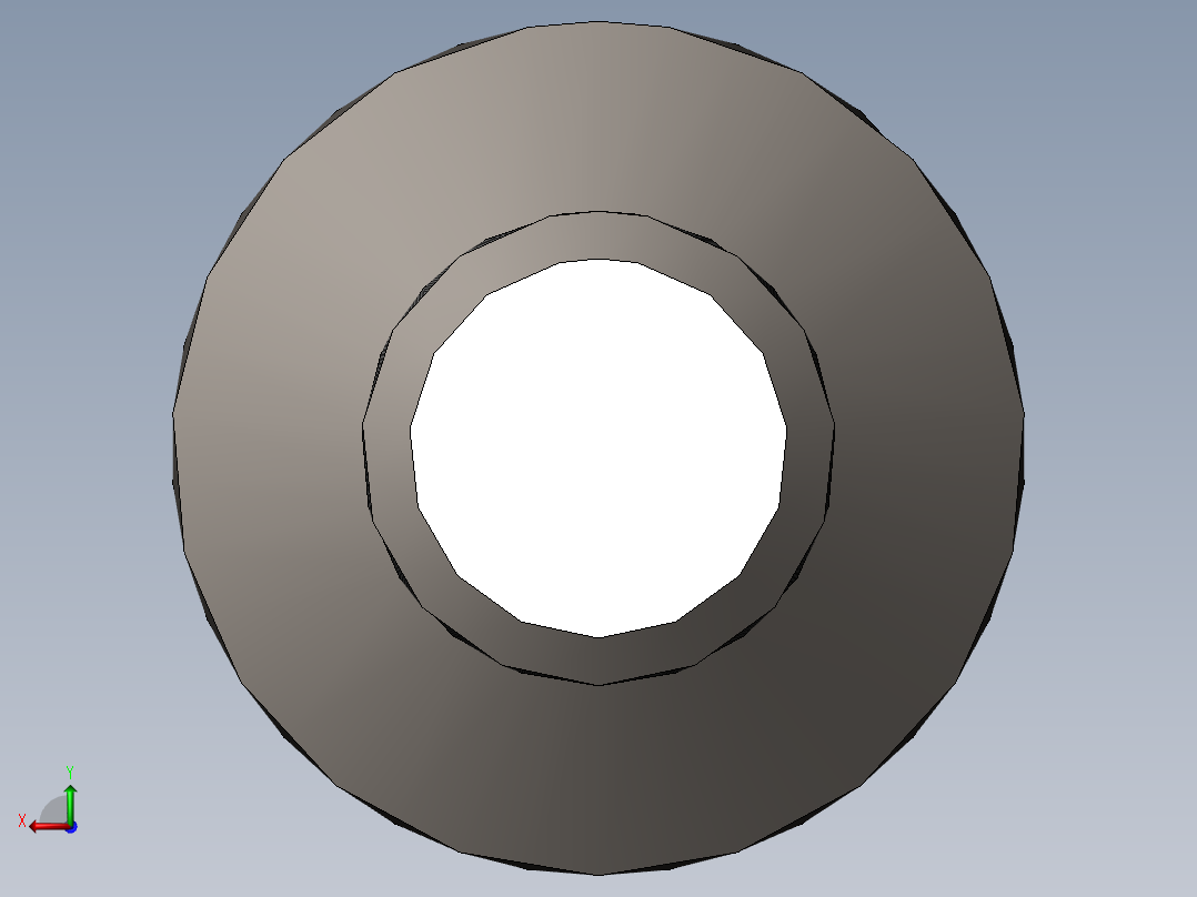 内梅花头螺钉后视图