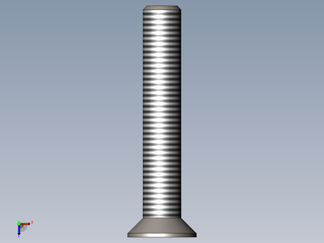 内梅花头螺钉俯视图