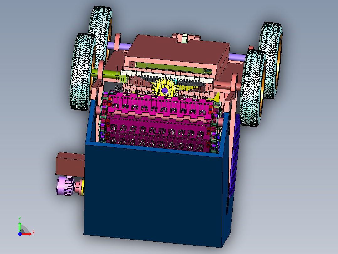 小型农田开荒整地捡石头机器前视图