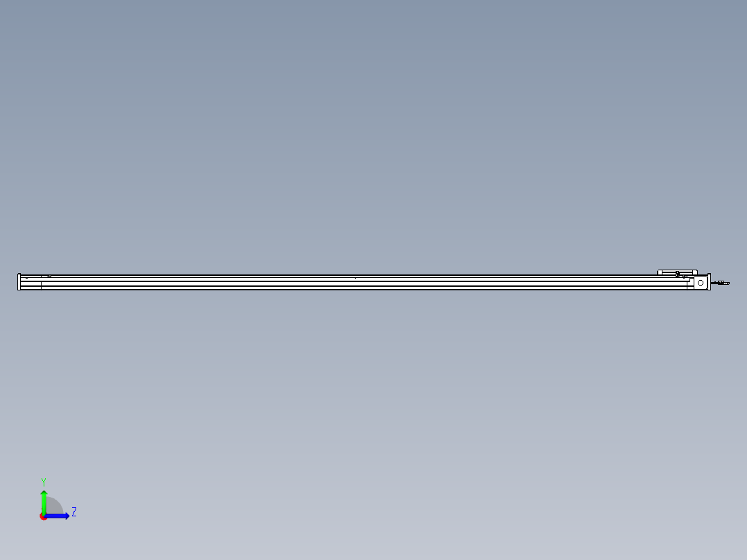 威洛博LB.GB同步带传动--欧规系列LB6A-L130-S2600-BL左视图