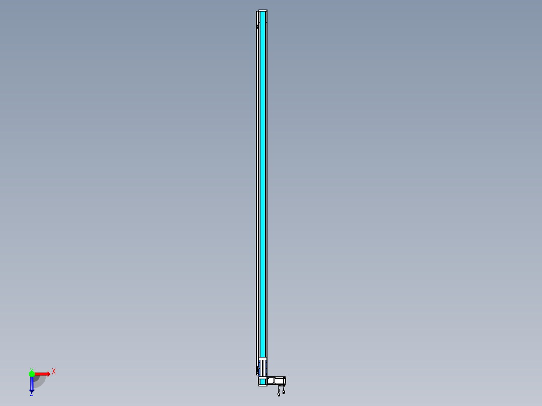 威洛博LB.GB同步带传动--欧规系列LB6A-L130-S2600-BL俯视图