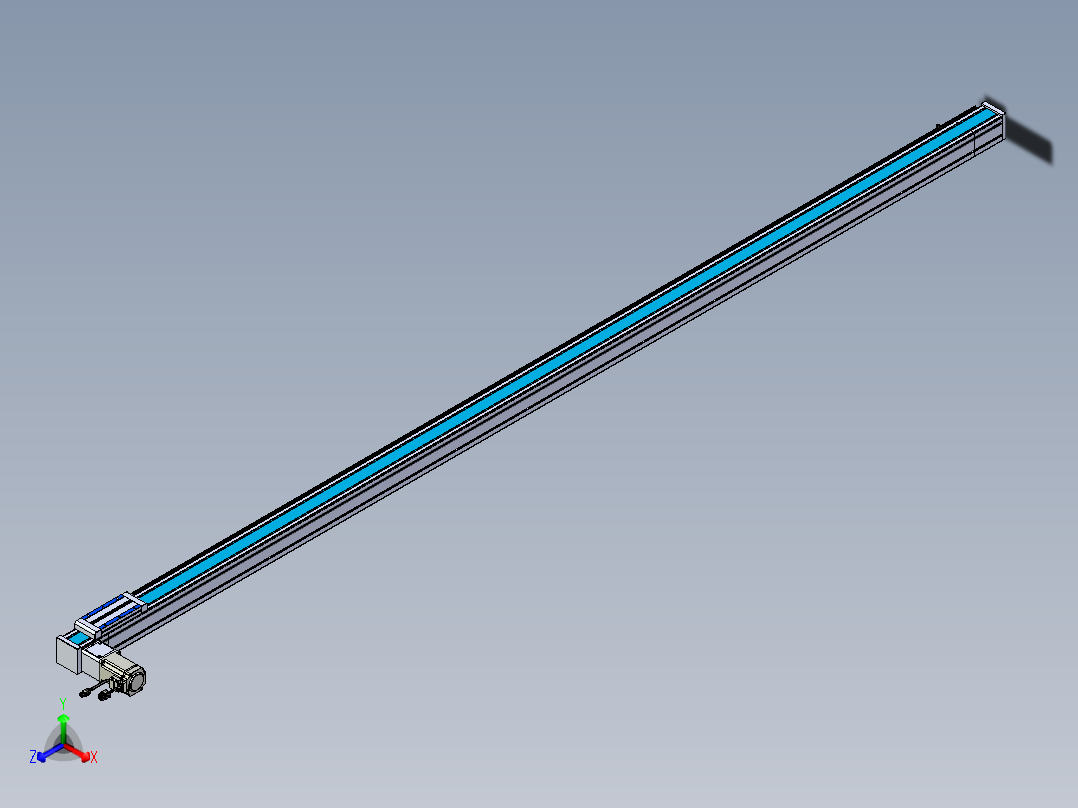 威洛博LB.GB同步带传动--欧规系列LB6A-L130-S2600-BL正等轴测图