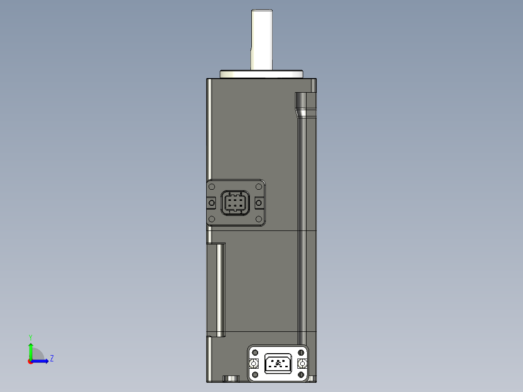 电机MS6H-40CN30BZ3-20P1-S.STEP左视图
