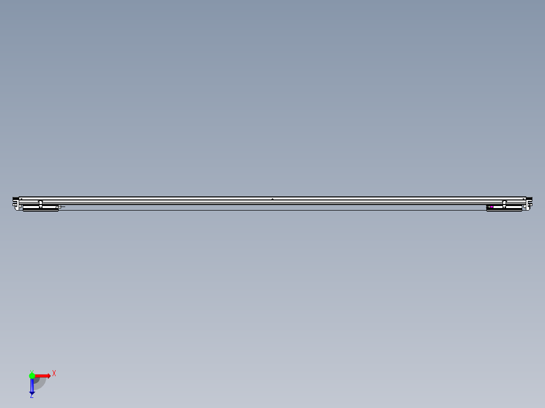威洛博VL系列直线电机模组-2VL14S3-S2500俯视图
