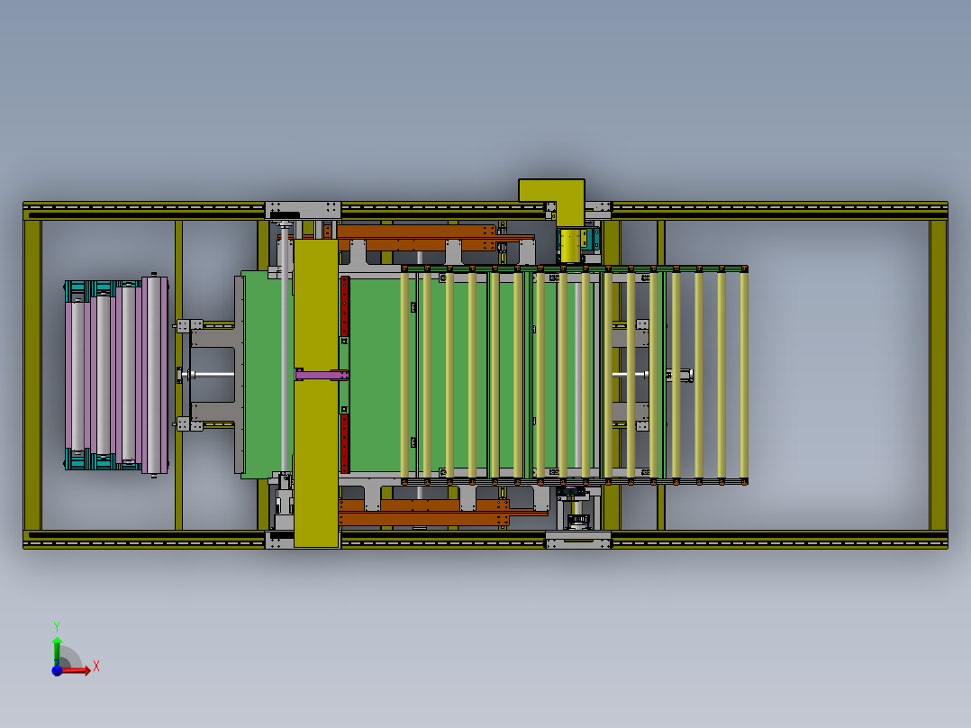 电视机膜片压合设备sw21可编辑前视图