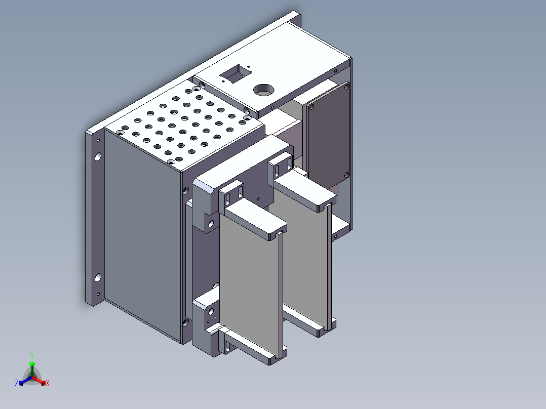 震动机文件（sw18可编辑+工程图+bom）正等轴测图
