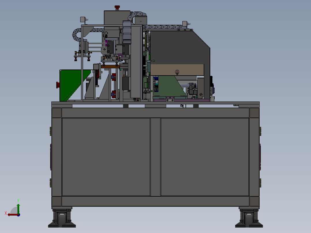 软包电芯自动焊接线sw14可编辑后视图