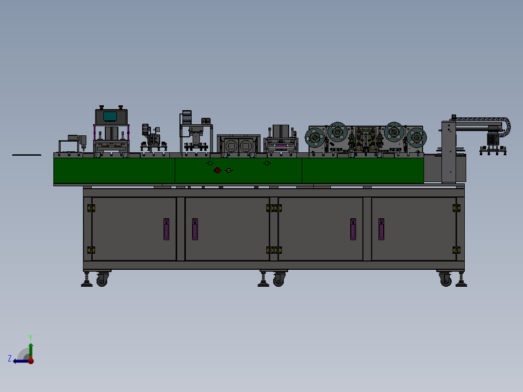 软包电芯自动焊接线sw14可编辑右视图