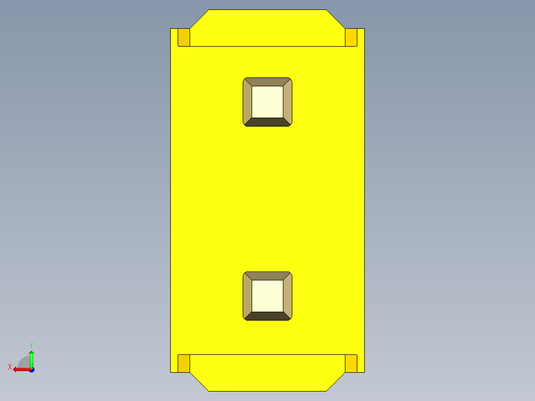 彩色公头100mil（2.54mm）系列-DS1021_yellow_2x01p_100mil_Type5_rev1.0后视图