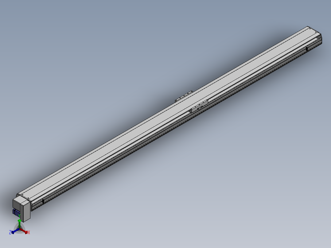 精密模组MT220-L150-3700-RD-M75-C4正等轴测图